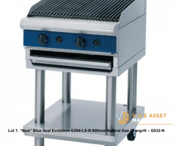 Lot 1 (Catering) Blue Seal Evolution G594-LS-N 600mm Natural Gas Chargrill - G032-N