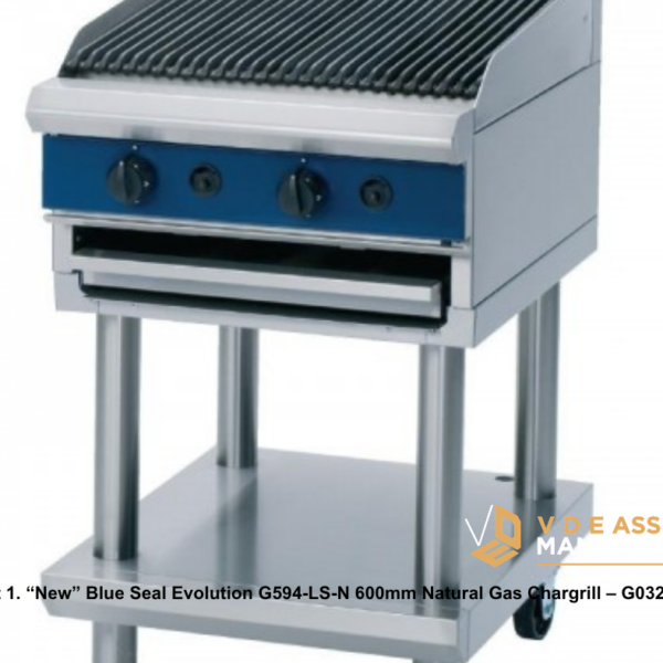 Lot 1 (Catering) Blue Seal Evolution G594-LS-N 600mm Natural Gas Chargrill - G032-N