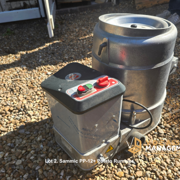 Lot 2 (Catering ) Sammic PP-12+ 220kg/hr Output Aluminium Potato Peeler